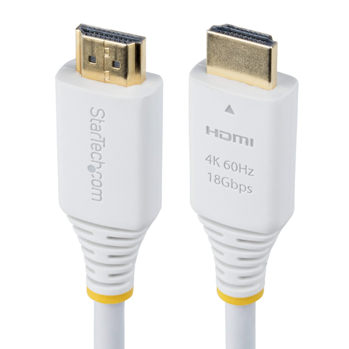StarTech.com Câble HDMI 2.0 Certifié Premium haut débit 18Gbps 4K 60Hz de 1.8 m Blanc - Startech Com