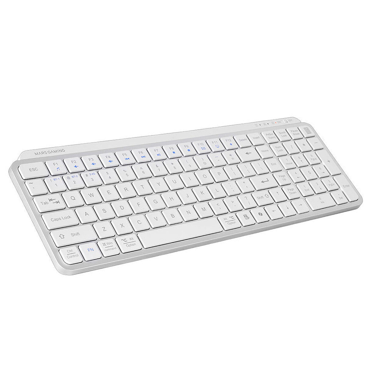 Clavier Sans Fil Mars Gaming MK-SILENKEYS – Profil Bas, Connectivité Triple, Espagnol - vue 2