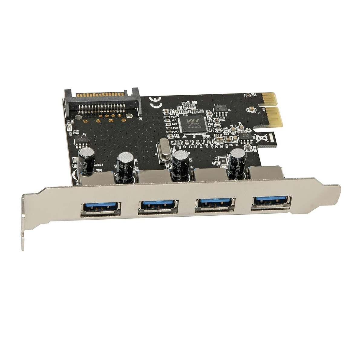 DeLock Carte Contrôleur PCI Express vers 4 ports USB 3.0 - vue 3