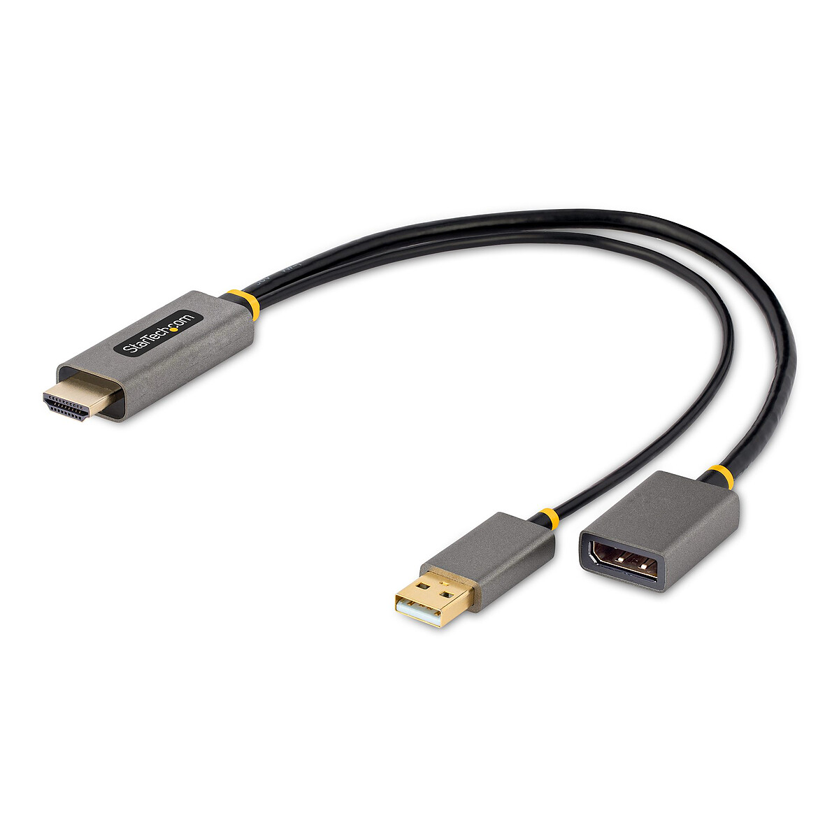 StarTech.com Adaptateur HDMI vers DisplayPort Adaptateur HDMI vers DisplayPort de 30cm Câble HDMI vers Displayport Alimentation par Bus Adaptateur HDMI 2.0 à DP 1.2 HDR Convertisseur HDMI Displayport Neuf - vue 4