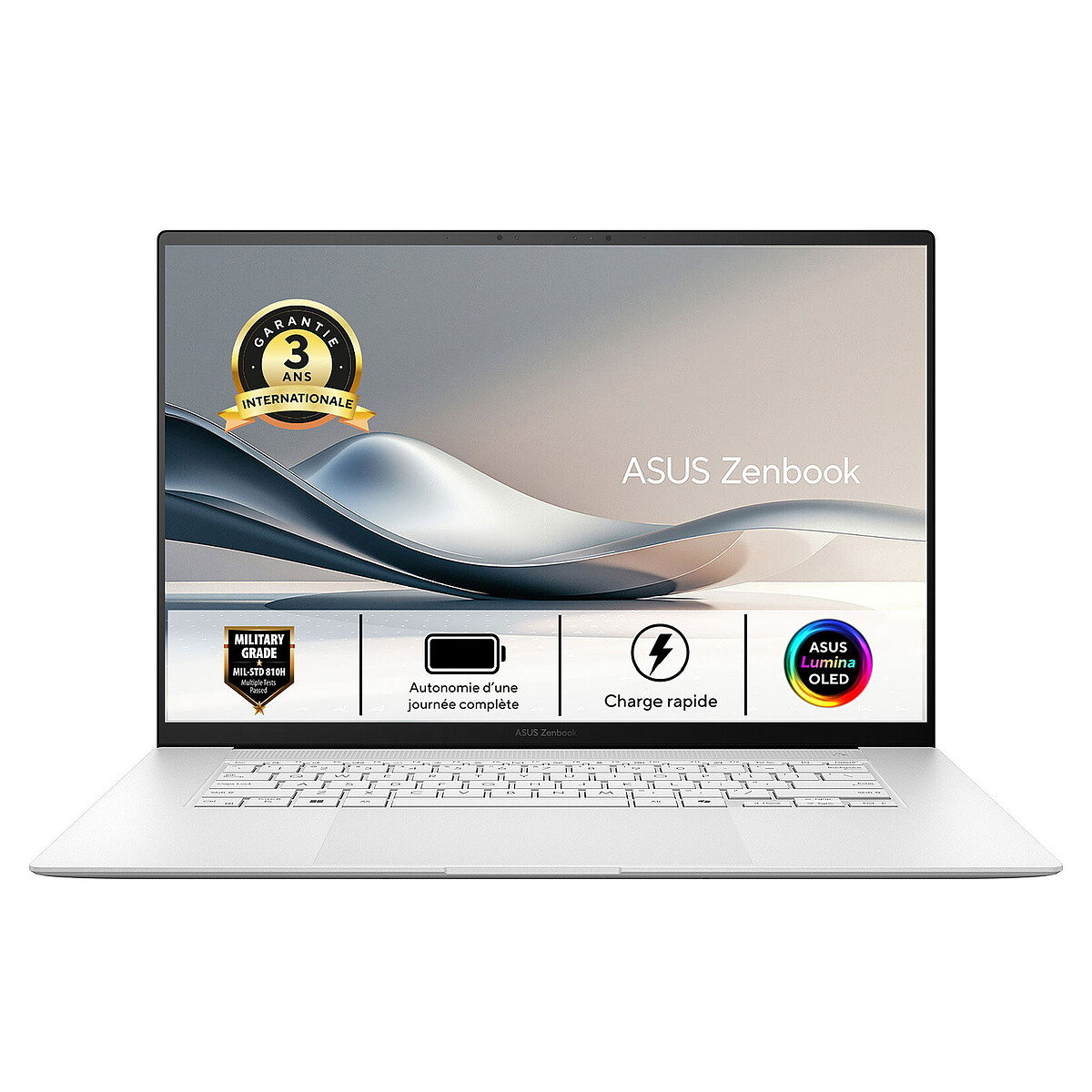ASUS Zenbook 16 UM5606GA DICSS192X 16 Ryzen AI 7 445 RAM SSD AZERTY - vue 2