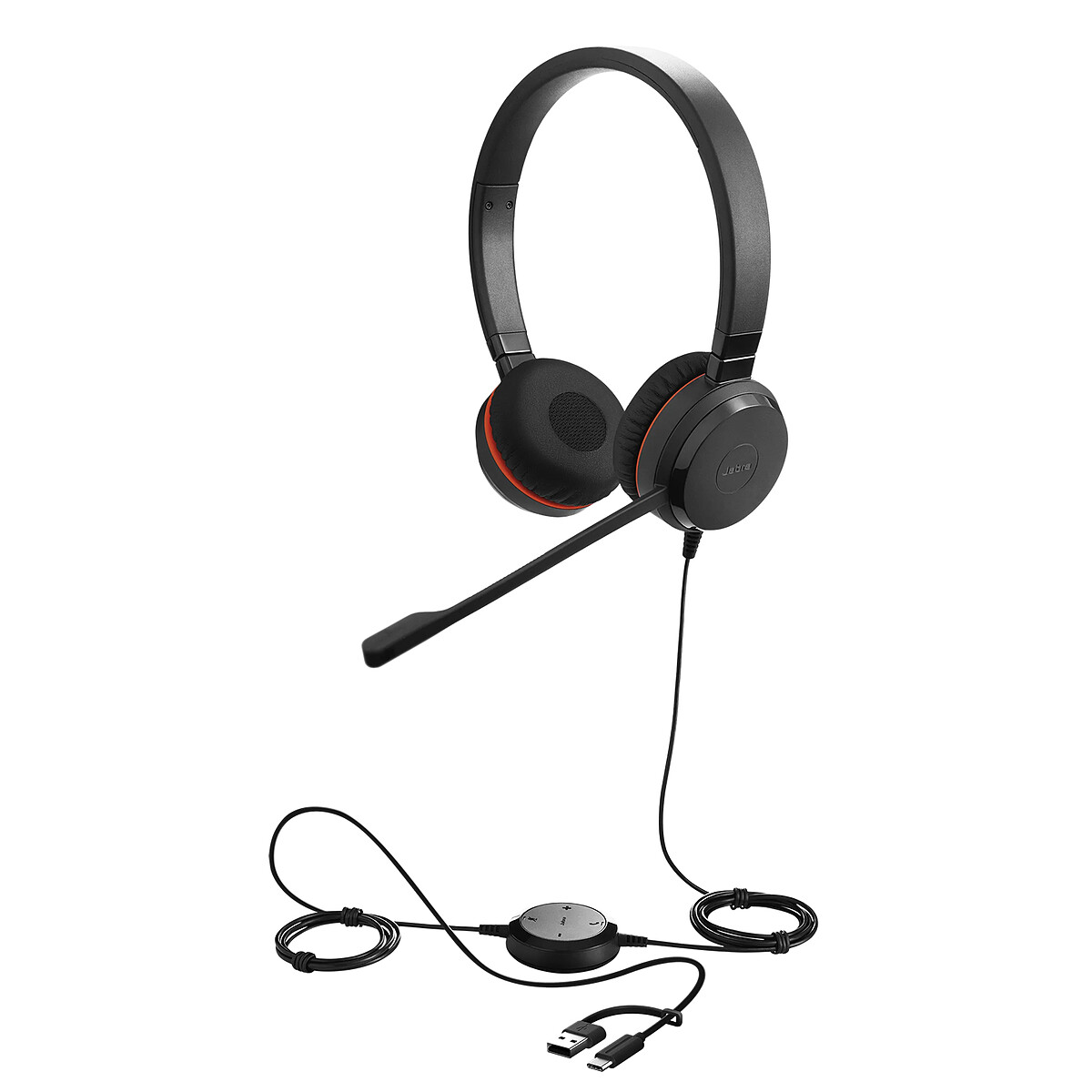 Jabra Evolve 30 II Stéréo UC avec adaptateur USB-C/A - Jabra