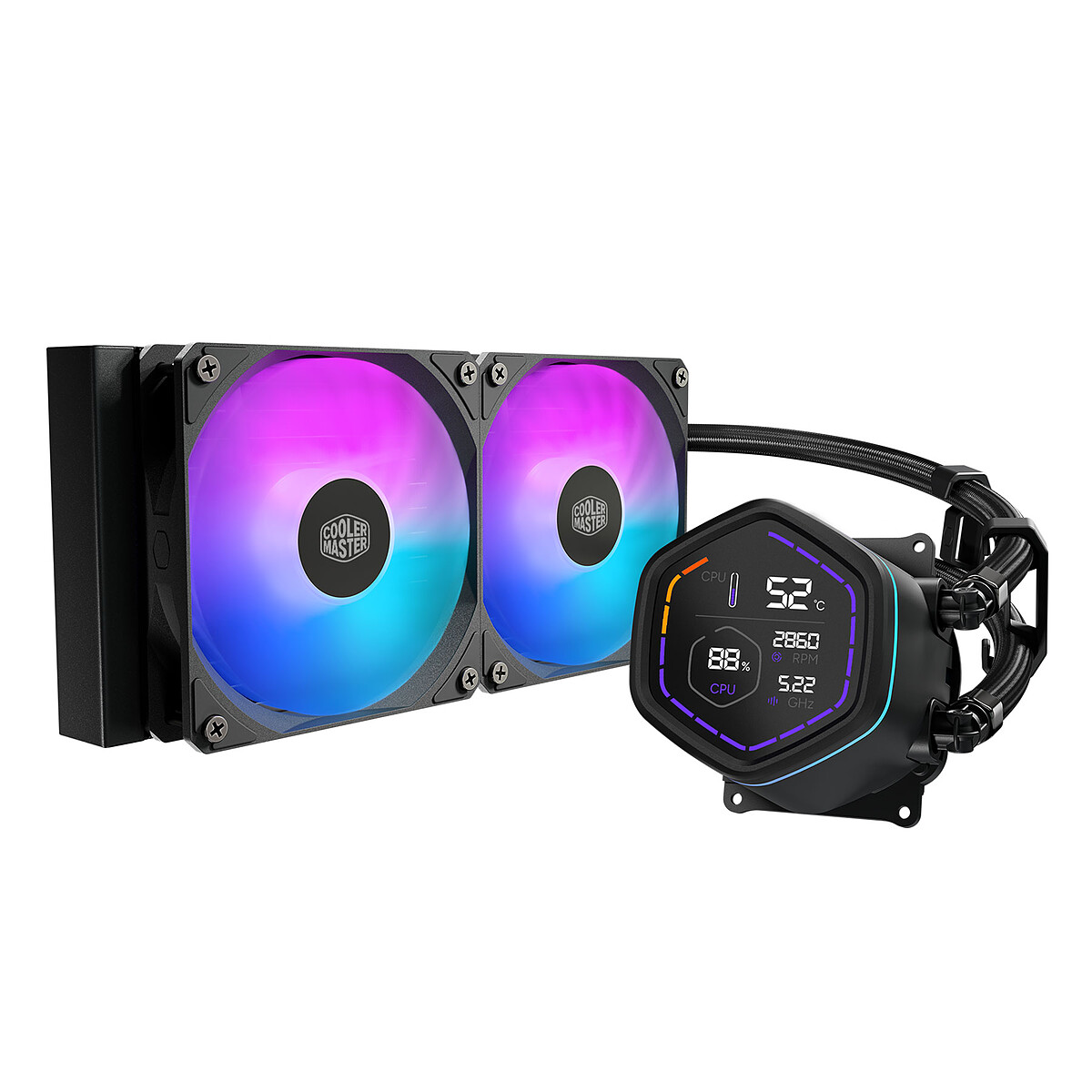 Cooler Master MasterLiquid Core Nex Digital 240 Noir - Cooler Master