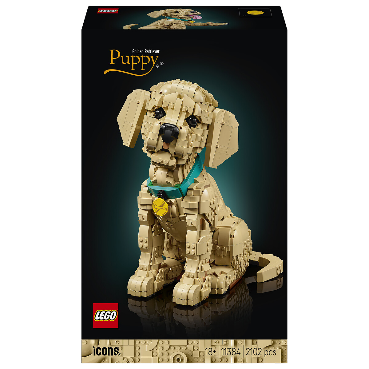 LEGO Icons Le Chiot Golden Retriever 11384 - vue 3