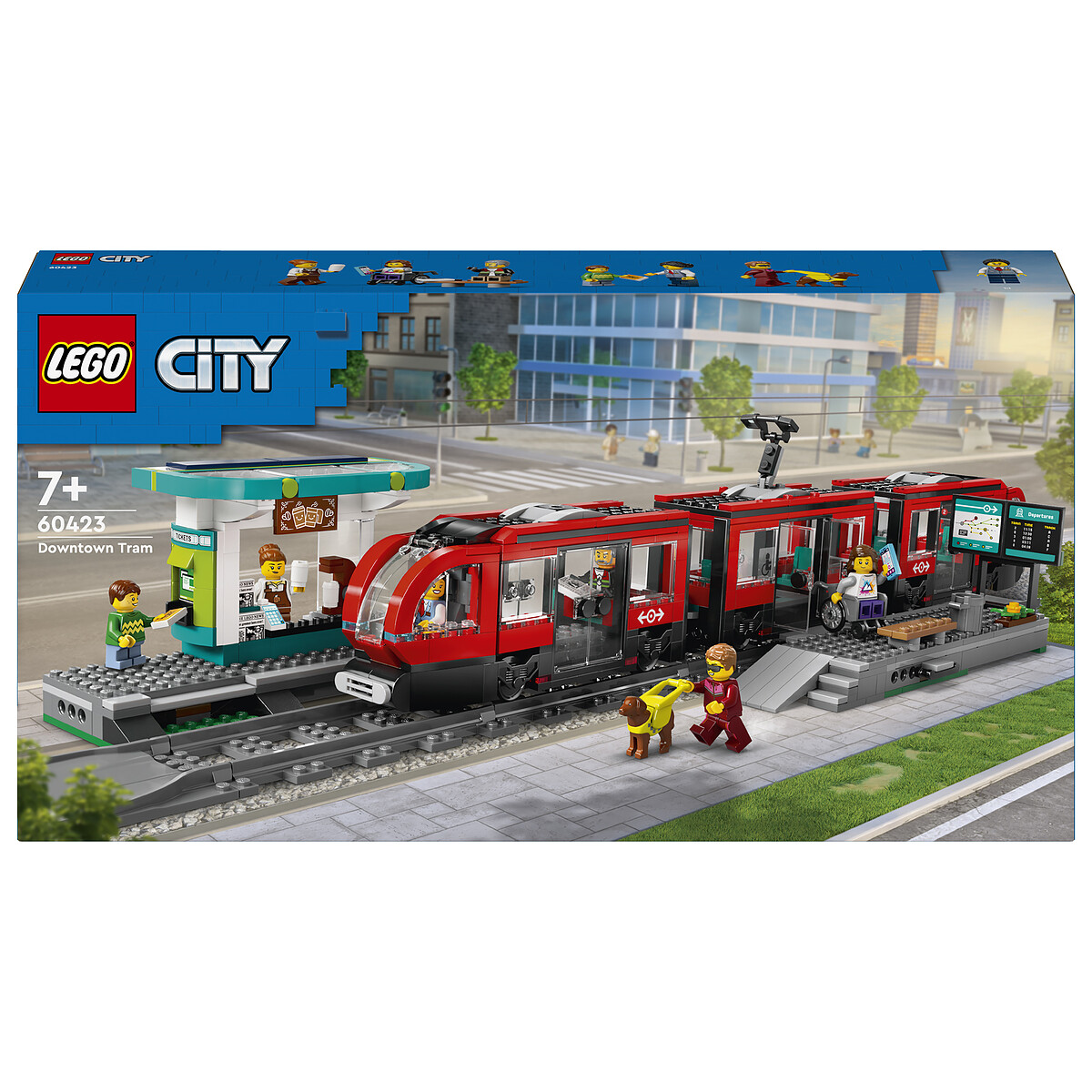 LEGO City 60423 Le tramway et la station du centre-ville