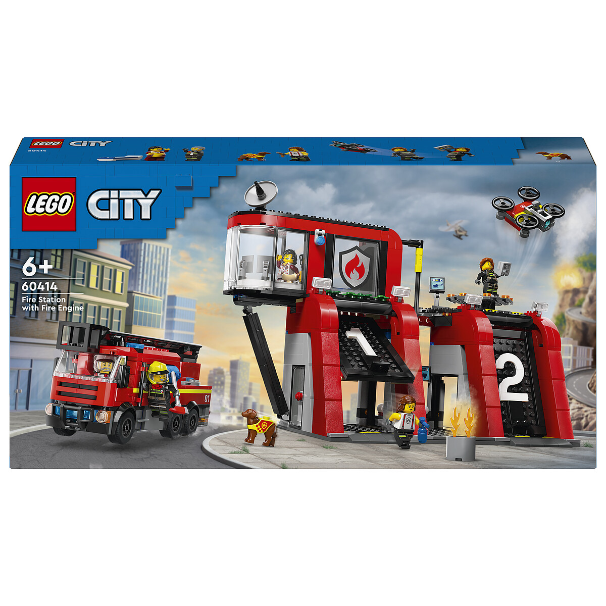 LEGO City La Caserne et le Camion de Pompiers 60414 - vue 7