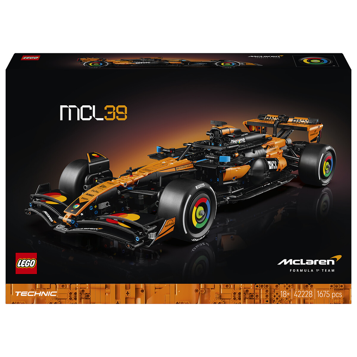 Voiture McLaren MCL39 F1 - vue 2