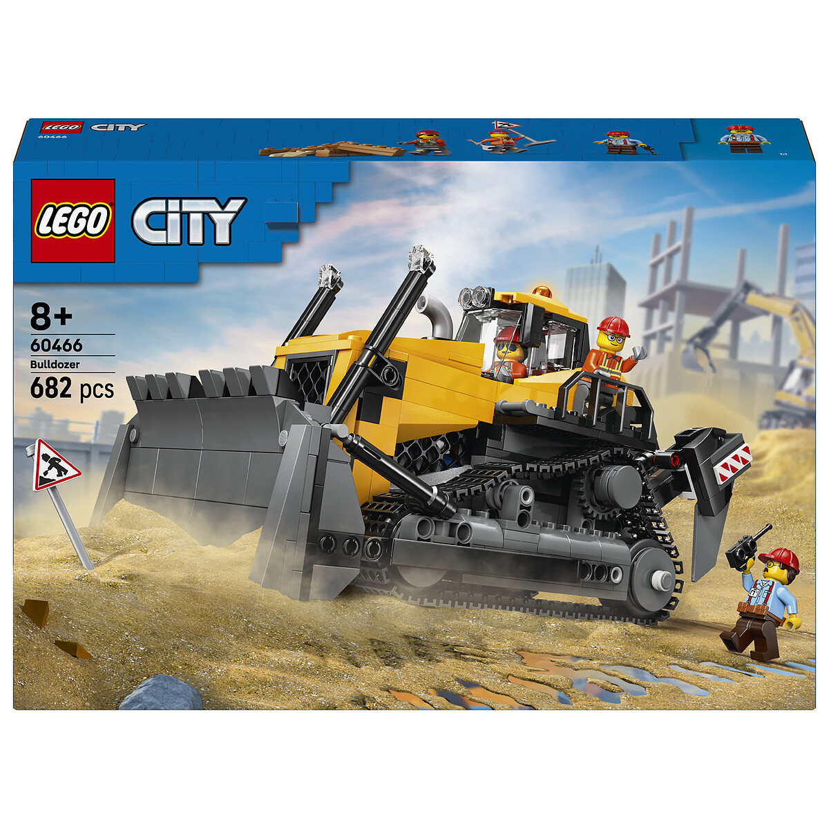 LEGO City Le Bulldozer Jaune 60466 - vue 7