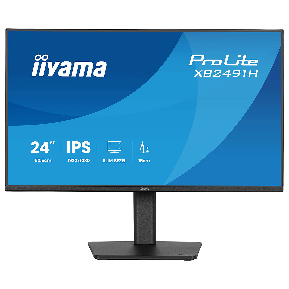 iiyama ProLite XB2491H B1 Écran LED 24 23.8 visualisable 1920 x 1080 Full HD @ 120 Hz IPS 350 cdm² 1500:1 1 ms HDMI DisplayPort - vue 2