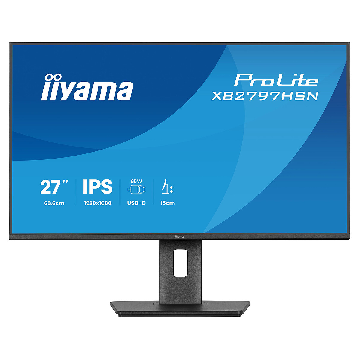 iiyama ProLite XB2797HSN B1 Écran LED 27 1920 x 1080 Full HD @ 100 Hz IPS 350 cdm² 1500:1 1 ms HDMI DisplayPort USB C haut parleurs - vue 4