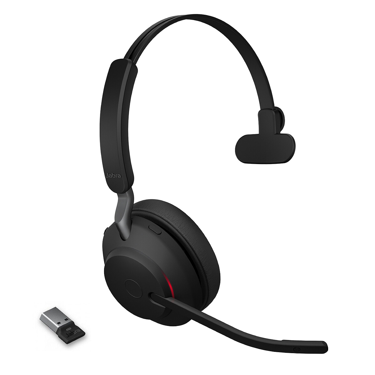 Jabra Evolve2 65 UC Mono Micro casque sur oreille convertible Bluetooth sans fil USB A isolation acoustique - vue 4