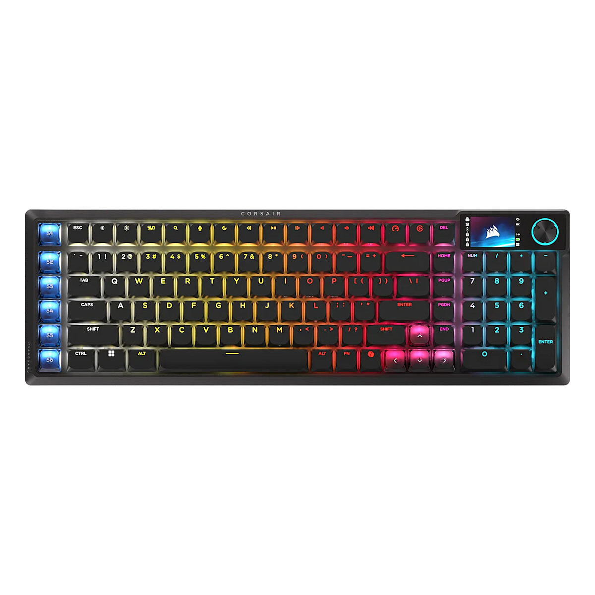 Clavier Corsair Vanguard Air 99 – Sans Fil, Optique-Mécanique AZERTY, Écran LCD