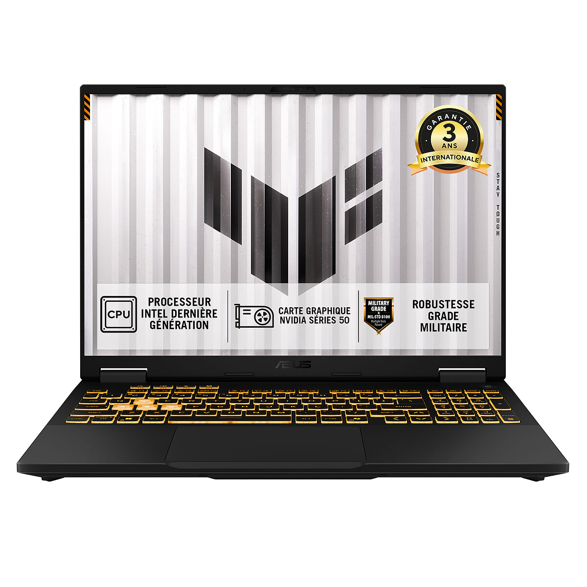 PC portable Gamer Asus TUF Gaming F16 608JMR QT084X Core i7 / RTX 5060 / / / W11 PrO - vue 2