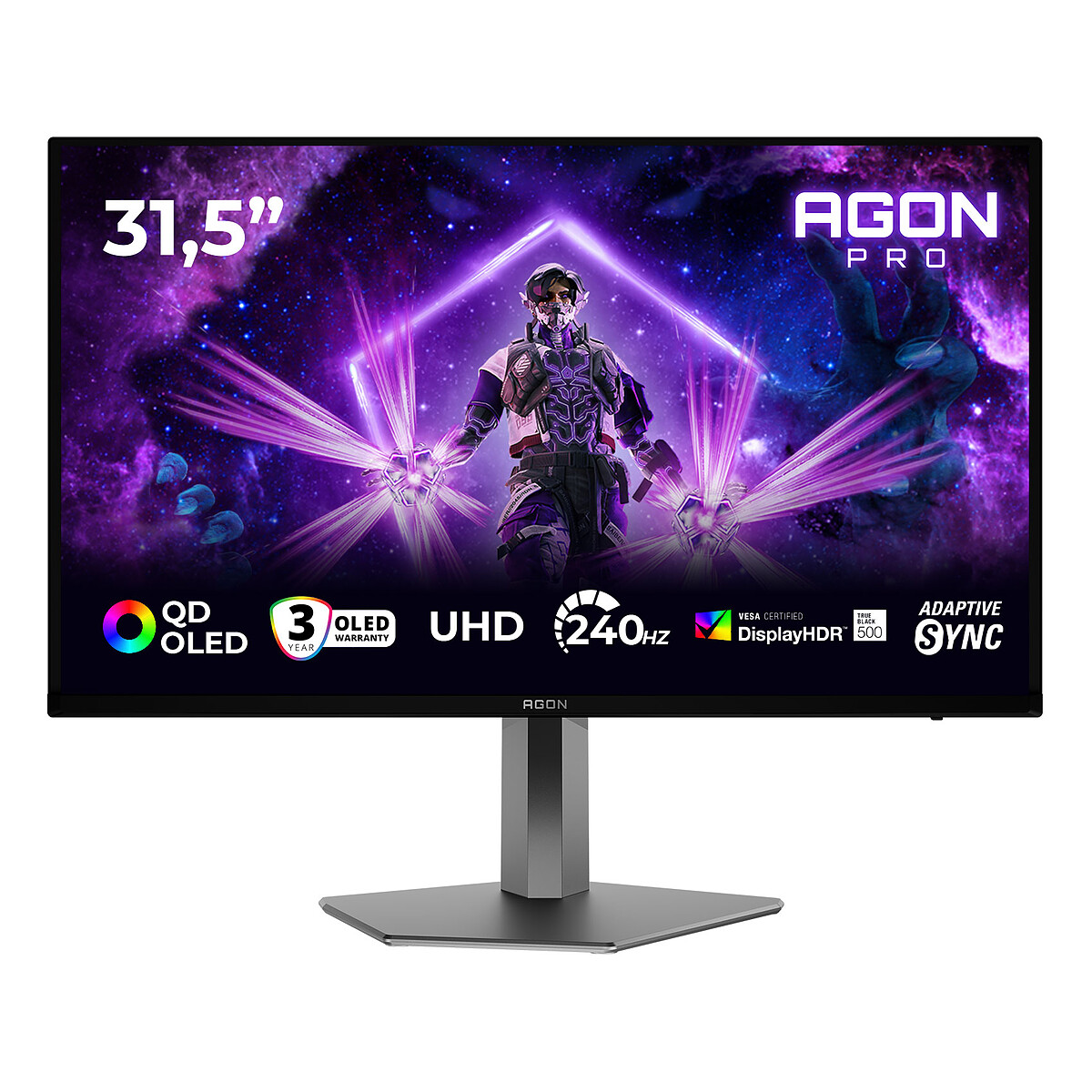 AOC  Agon Pro Ag326uzd2 Monitor Pc 80 Cm (31.5"") 3840 X 2160 Pixel 4k Ultra Hd Oled Nero