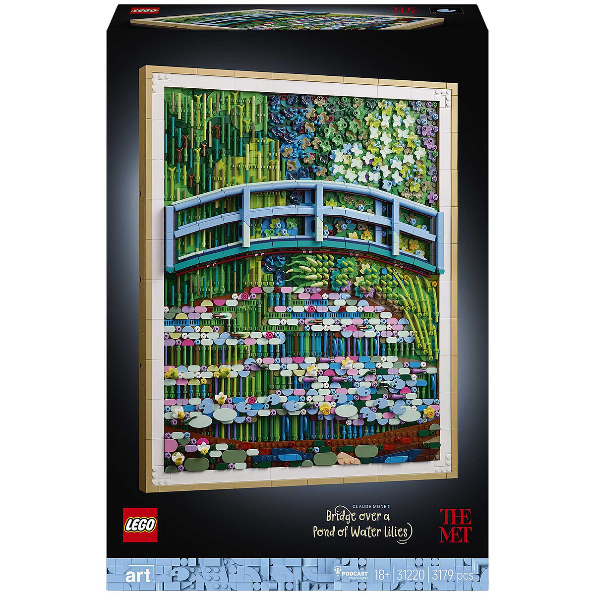 LEGO Art 31220 Claude Monet : le Bassin aux Nymphéas, Harmonie Verte