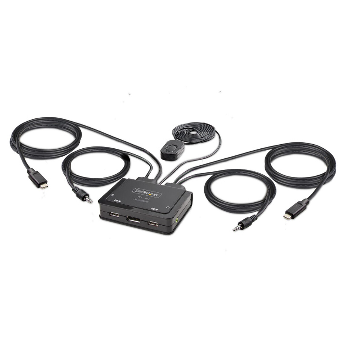 StarTech.com KVM Switch USB-C DisplyPort 2 ports 4K 60Hz avec Hub 2 ports USB 2.0