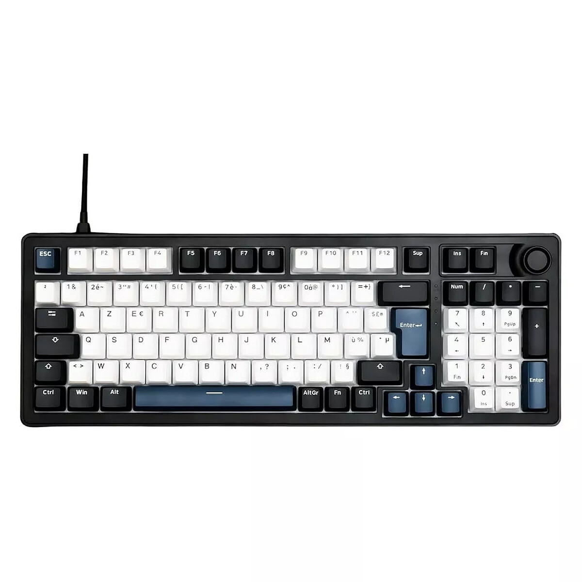 Clavier Gaming The G-Lab Keyz Elite 400 HE – Filaire, Switchs Magnétiques, AZERTY