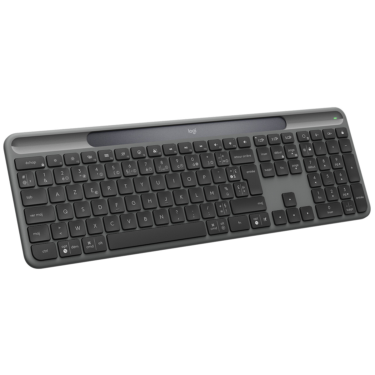 Clavier Sans Fil Logitech Signature Slim Solar+ – Alimenté par Lumière, AZERTY, Bluetooth - vue 9