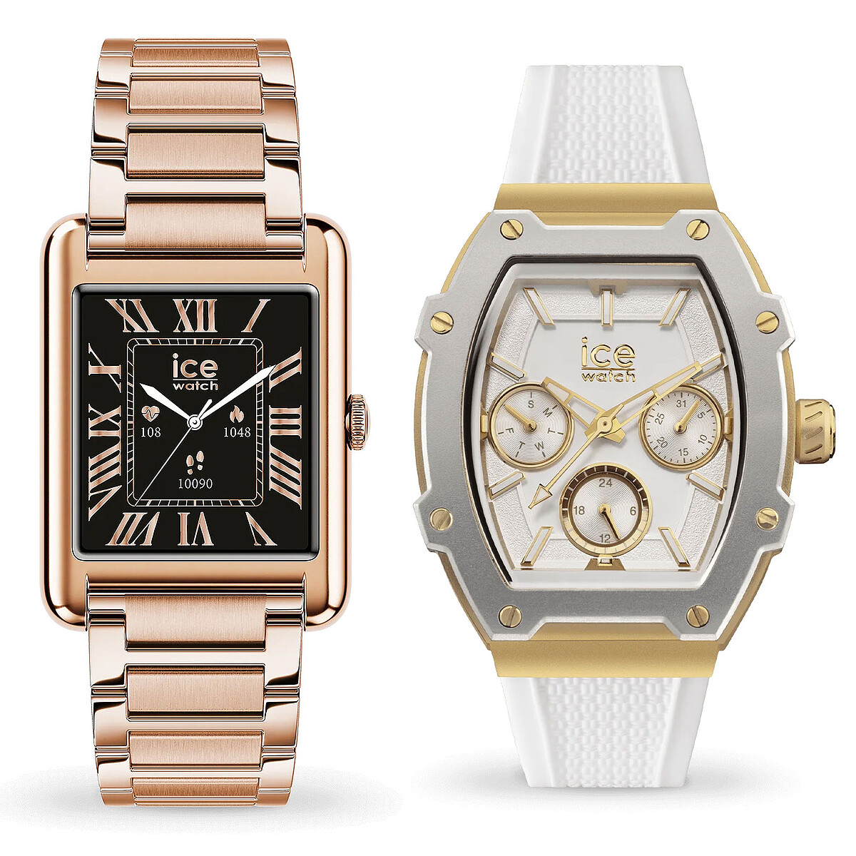 Ice Watch Ice Smart TKS 2.0 (Rose Or) + Ice Boliday Blanc/Or OFFERTE !