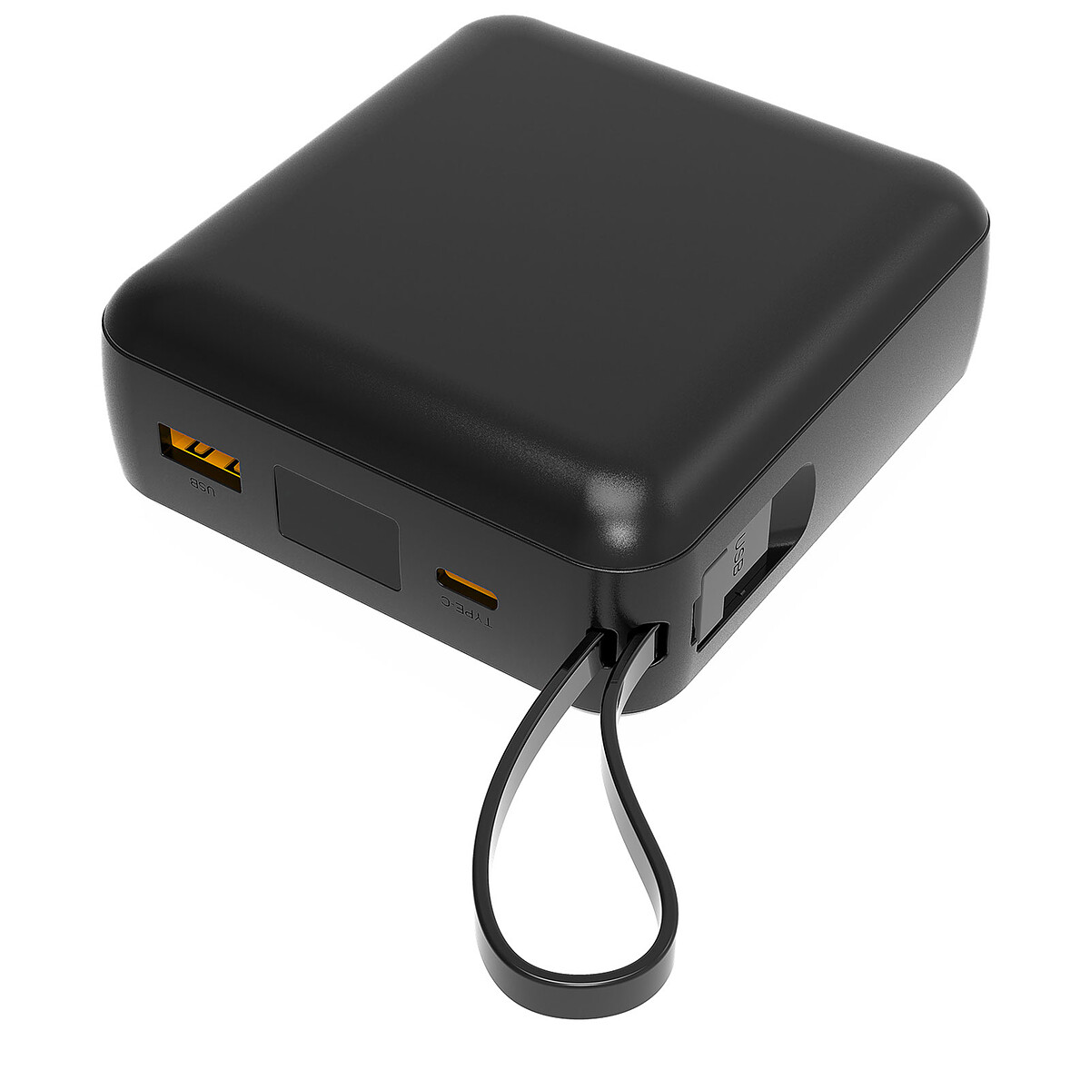 Akashi Batterie de Secours Cable 22.5W Charge Rapide (Noir)