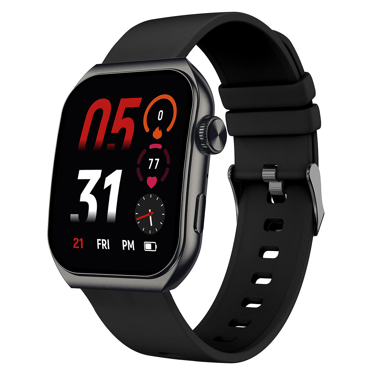 Montre Connectée Écran Tactile 1 85' Santé Notifications 10 Jours Akashi - vue 2