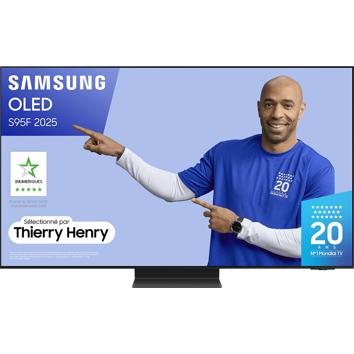 Samsung TV OLED TQ77S95F 77 4K UHD 100Hz 2025 - Wi-Fi, Bluetooth