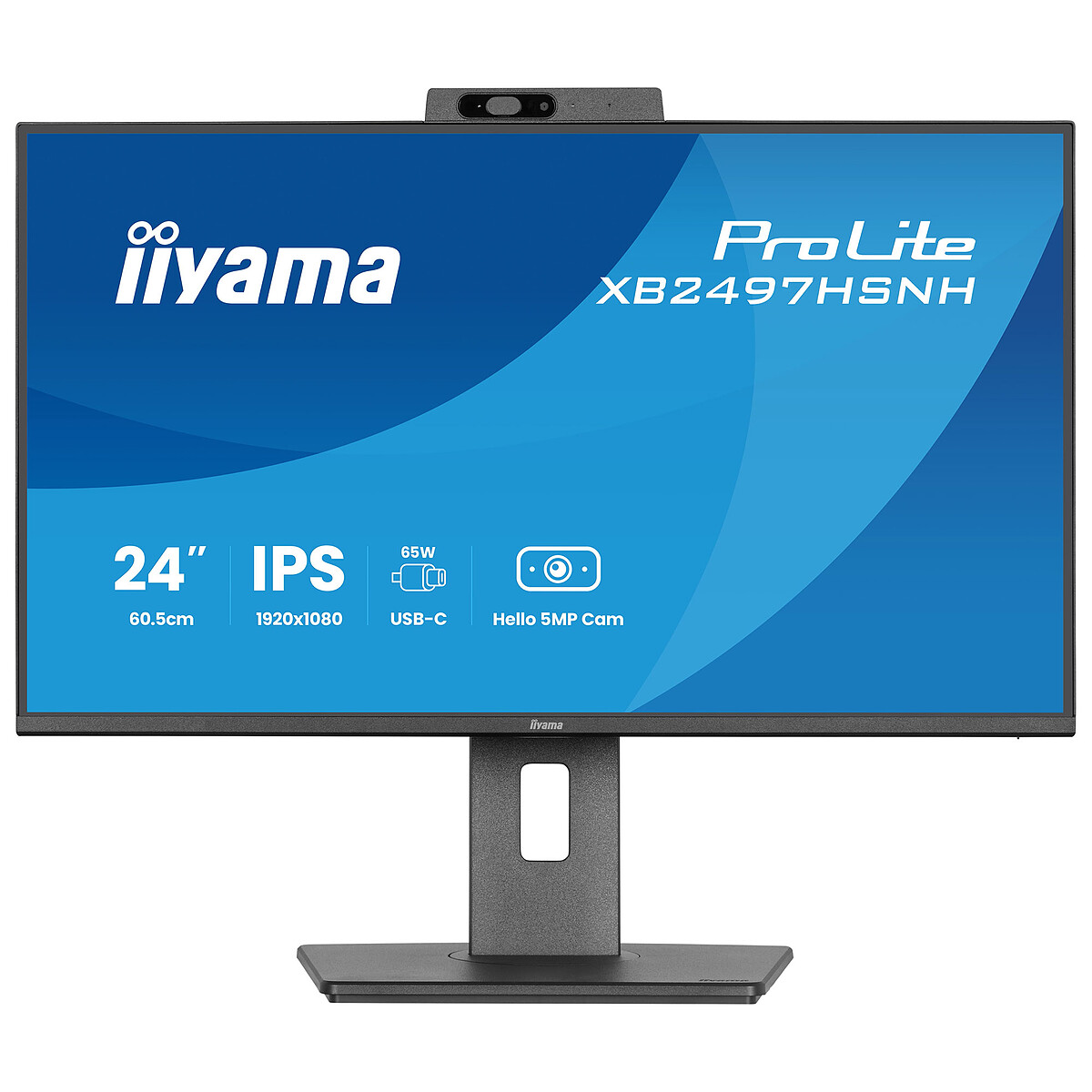 Écran PC iiyama ProLite XB2497HSNH B1 23 8 Full HD 100Hz IPS USB C Haut parleurs Hauteur réglable - vue 3