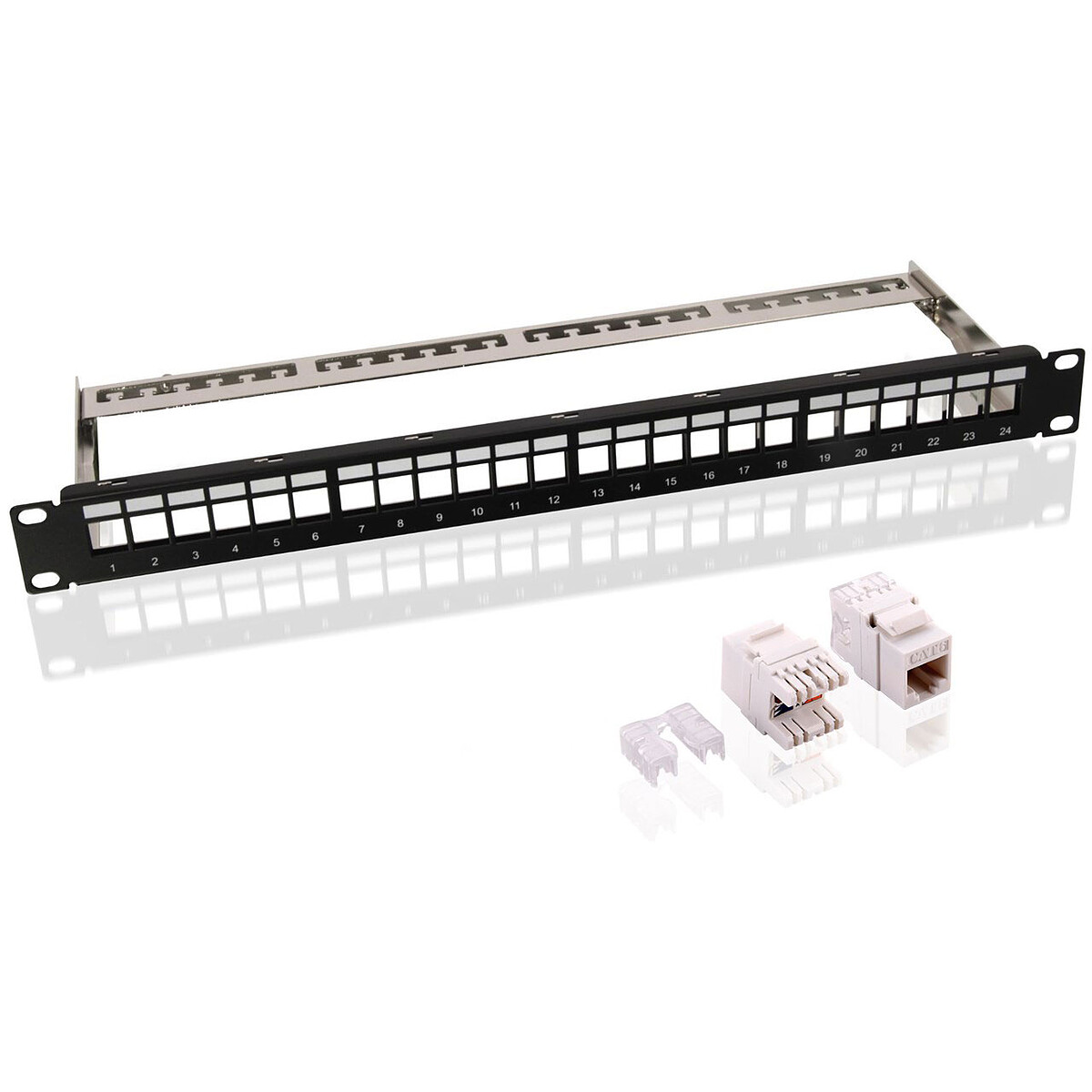 Goobay Panneau de brassage 24 ports UTP (95336) Goobay Panneau de brassage 24 ports UTP (95336)