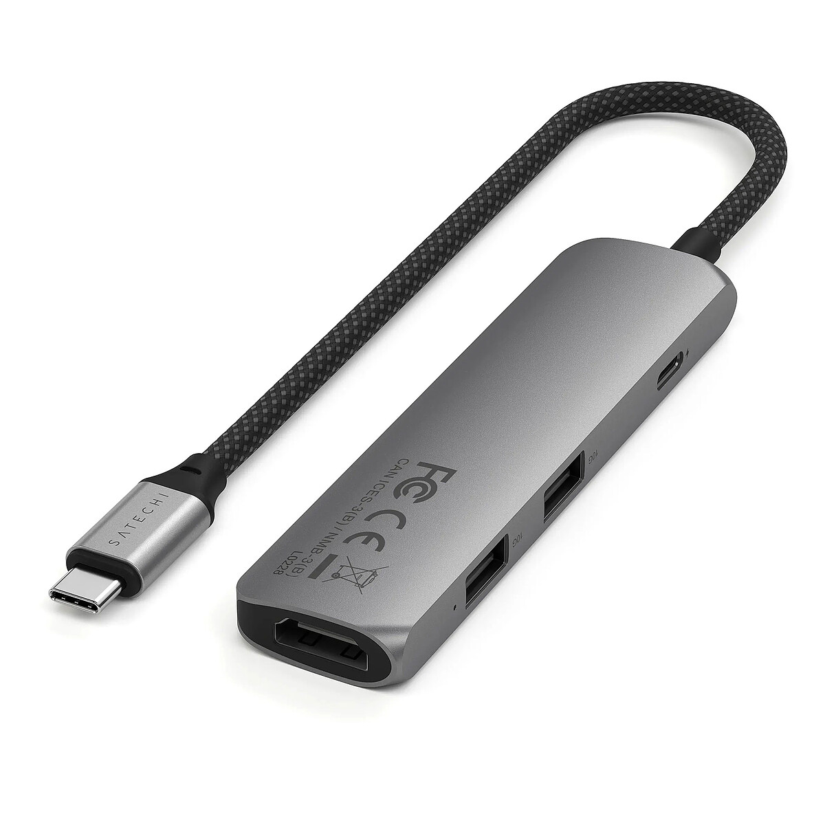 Satechi Hub 4 ports 10 Gbps USB-C ST-P4SM HDMI 4K Power Delivery 100W