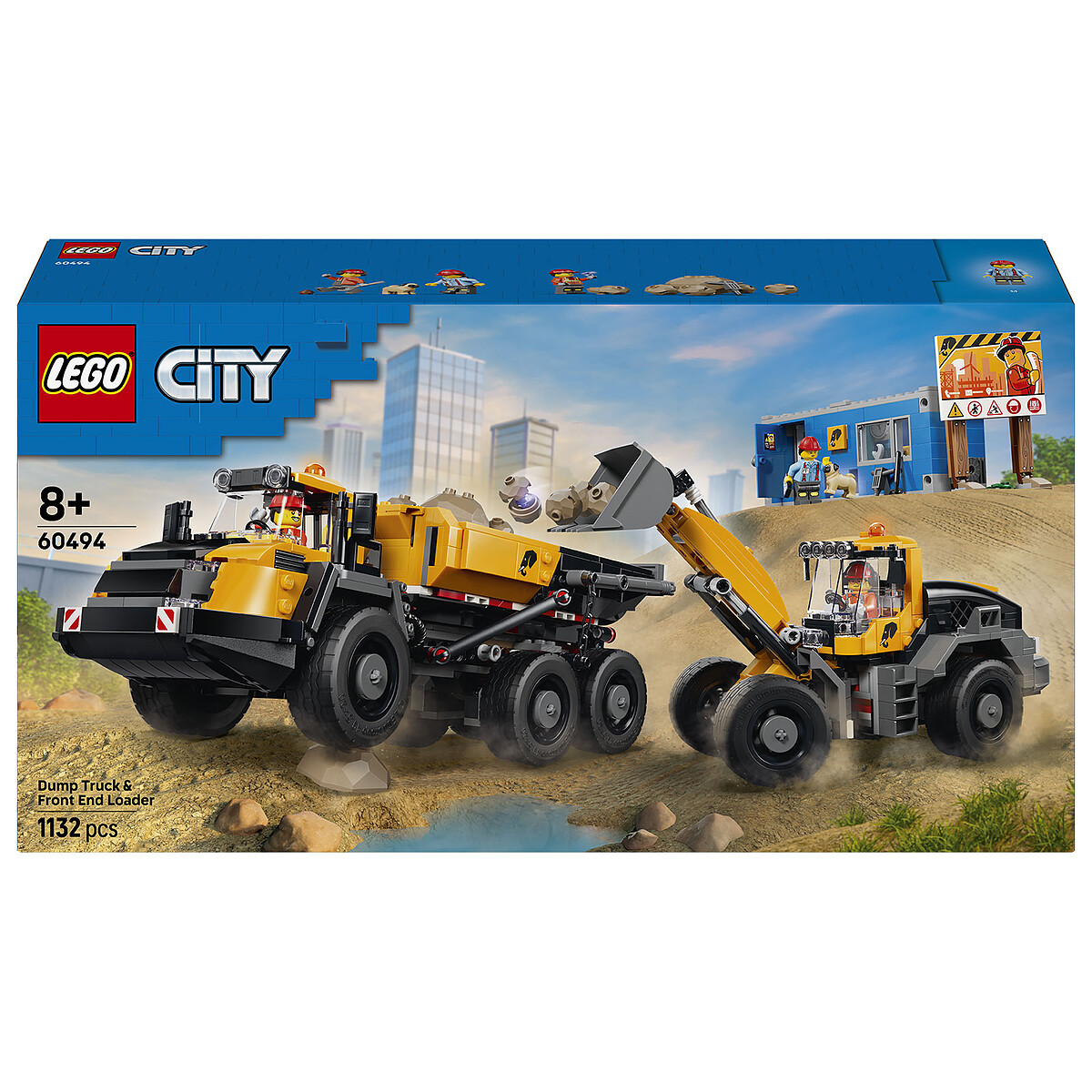 LEGO® City 60494 Le camion benne et la chargeuse frontale - vue 4