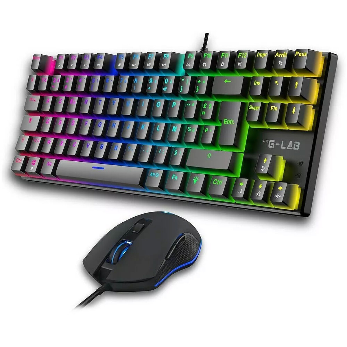Pack Clavier et Souris The G-Lab COMBO MERCURY EX – Mécanique TKL RGB - vue 5