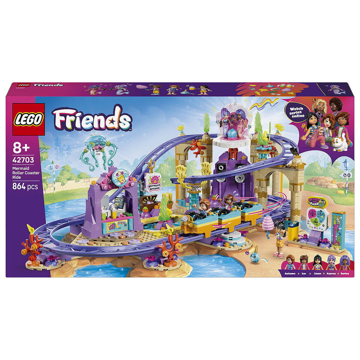 LEGO® Friends 42703 Les montagnes russes des sirènes - vue 4