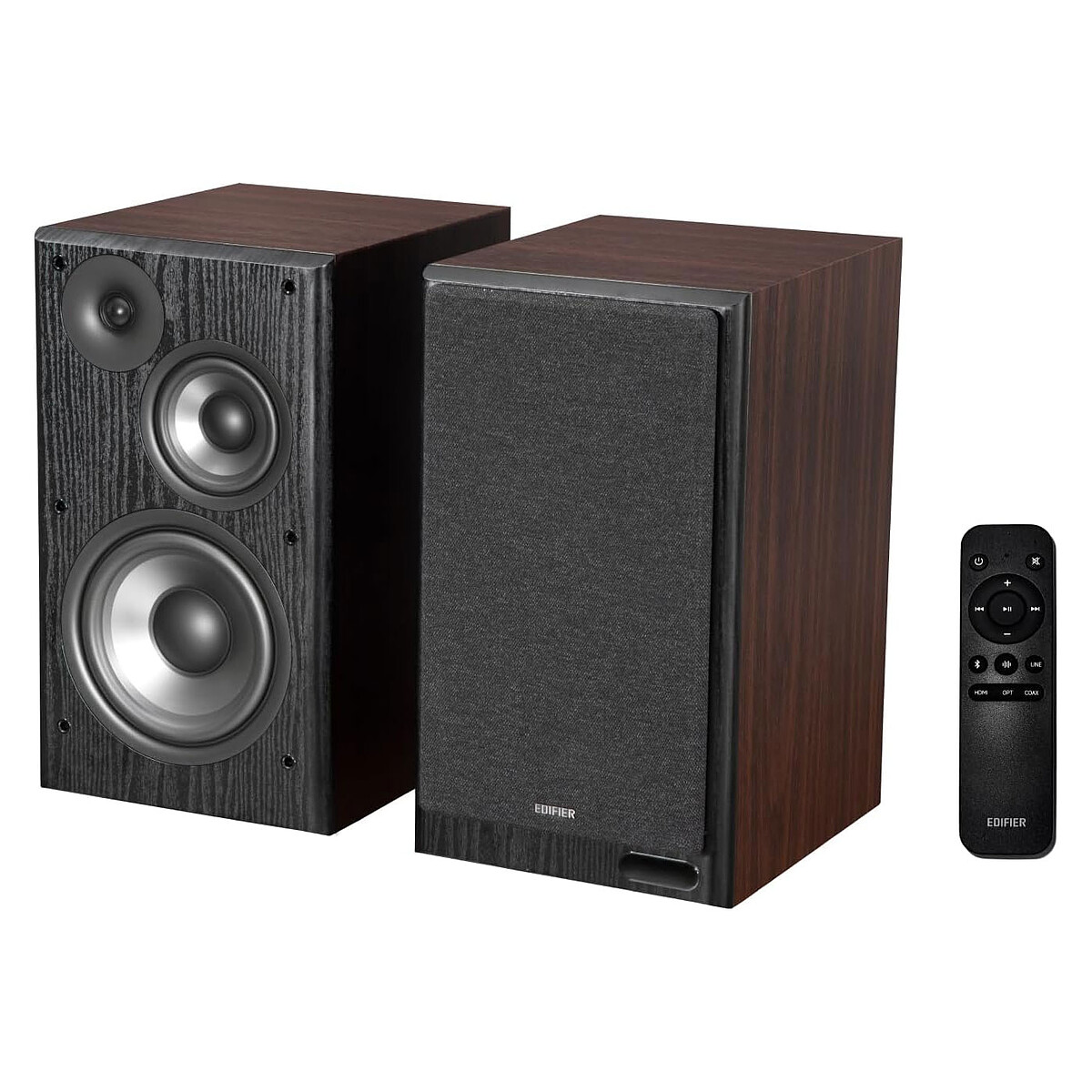 Enceintes actives Edifier R2750DB MKII 2.0 Bluetooth RMS HDMI eARC Bois - vue 2