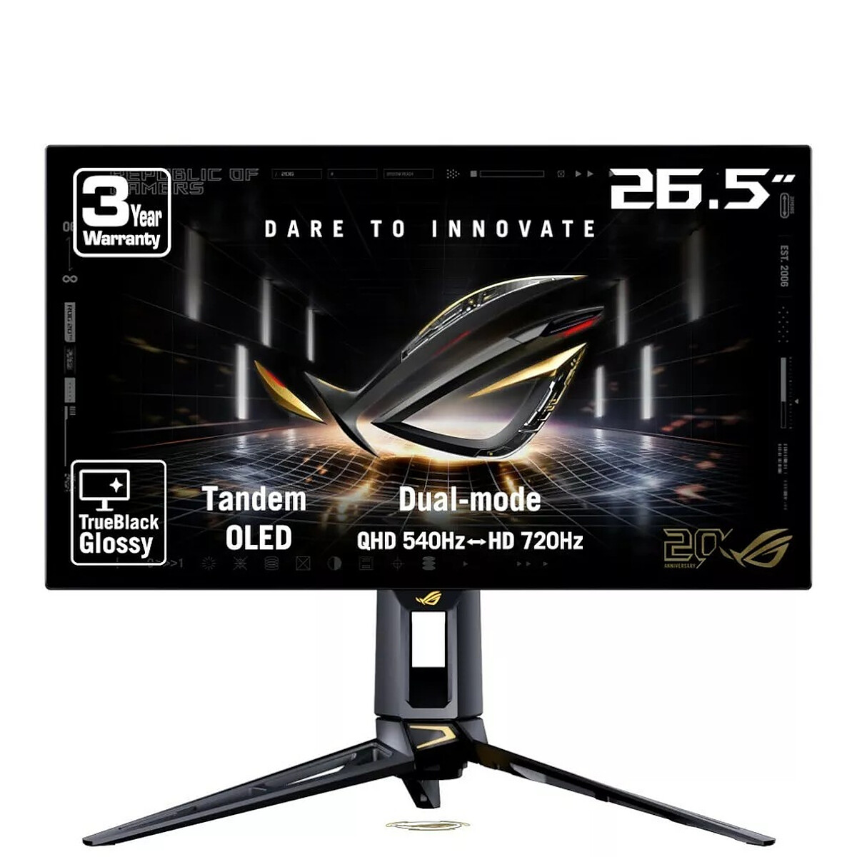 ASUS ROG Swift OLED PG27AQWP G EDITION 20 écran plat de PC 67 3 cm 26.5 2560 x 1440 pixels Wide Quad HD Neuf - vue 3