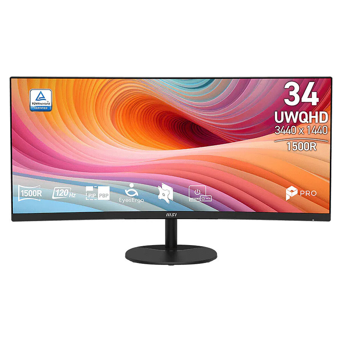 Ecran PC MSI Pro MP341CQ E12 34 3440 x 1440 UltraWide Quad HD - vue 7