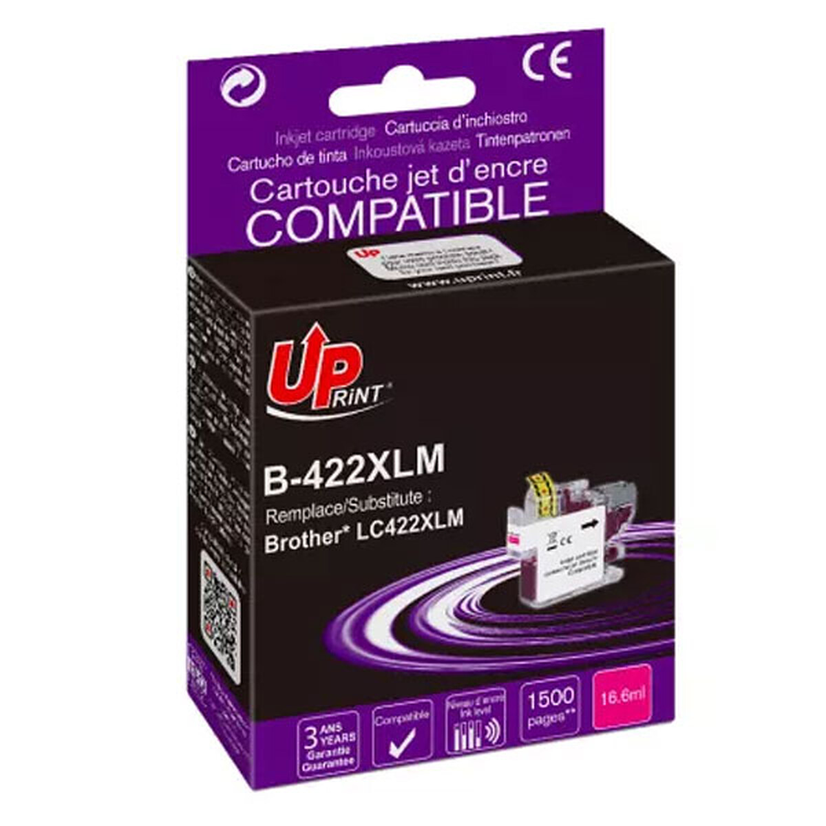 UPrint Cartouche compatible Brother LC422XL (Magenta)