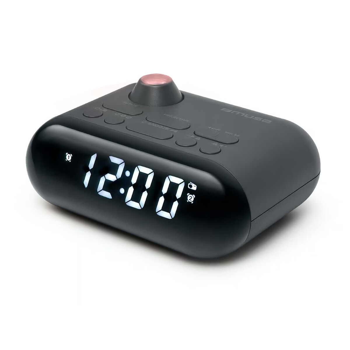 Radio Réveil MUSE M-179 P – Tuner Numérique, Double Alarme, Projection Horaire - vue 6