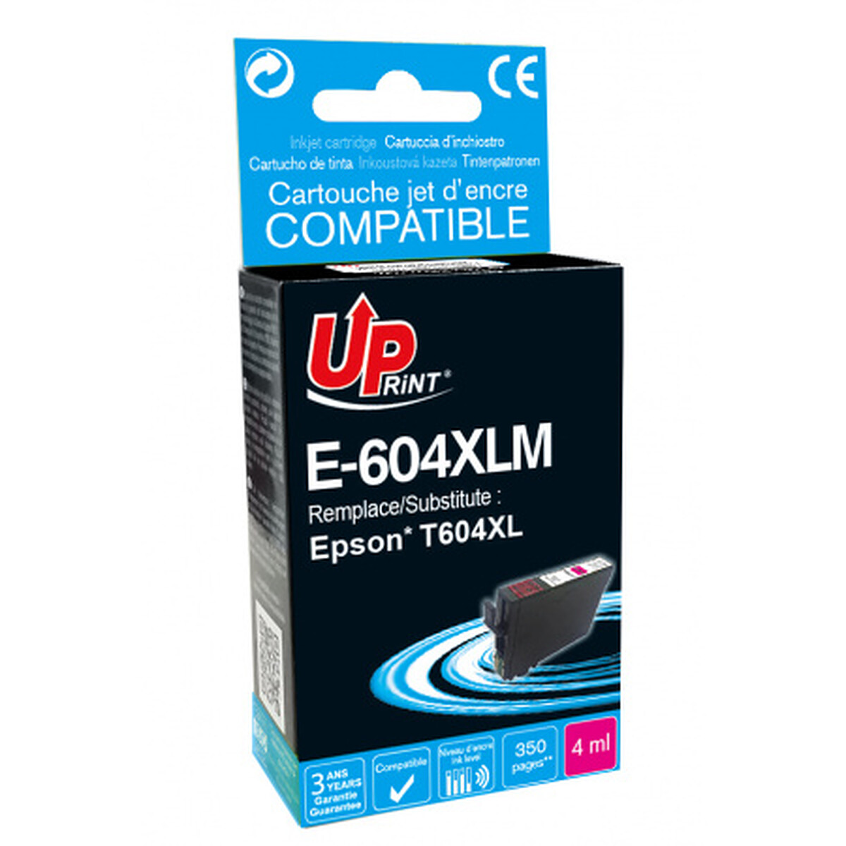 Cartouche E 604XLC Cyan - vue 6