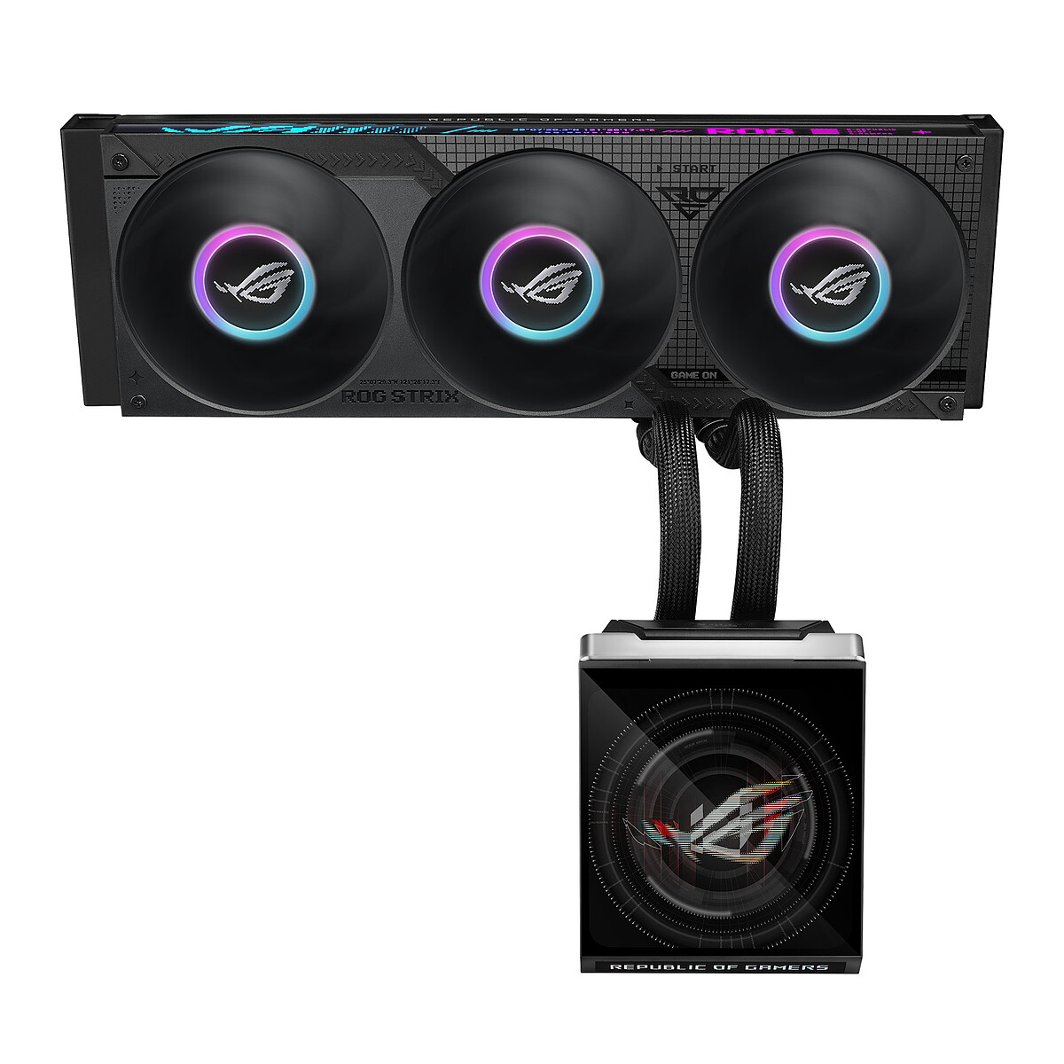 ASUS ROG STRIX SLC IV 360 ARGB LCD Système de refroidissement liquide de processeur pour : AM4 AM5 LGA1851 LGA1700 cuivre 120 mm - vue 3