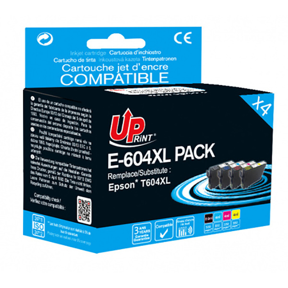 Pack UPrint compatible EPSON 604 4 cartouches Neuf - vue 1
