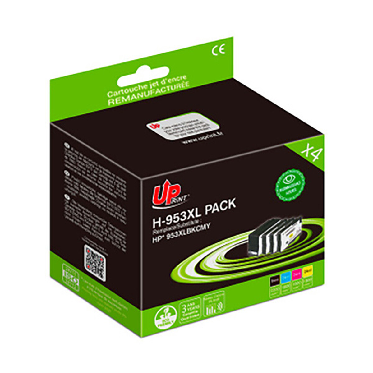 Pack UPrint compatible HP 953 4 cartouches Neuf - vue 2