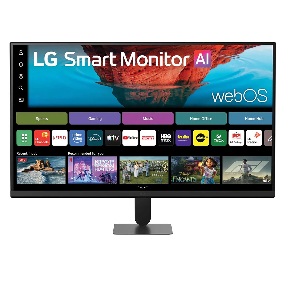 Smart Monitor 32U701SB B 32 4K UHD - vue 3