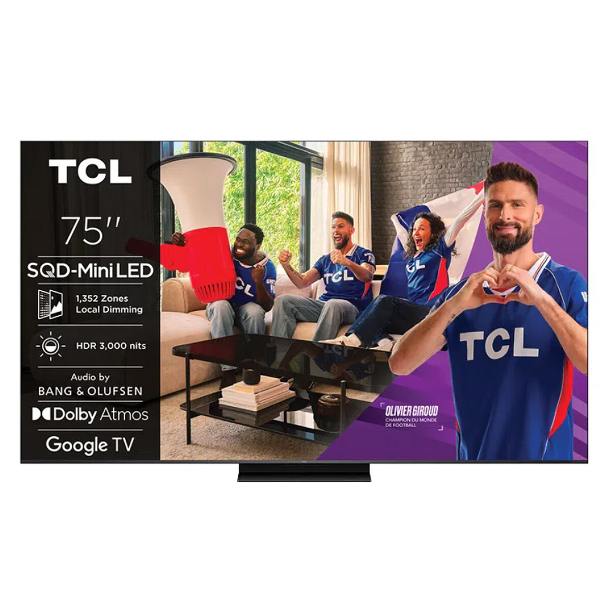 TCL C7L 75C7L TV 75 4K Ultra HD Smart TV Wifi 3000 cdm² - vue 5