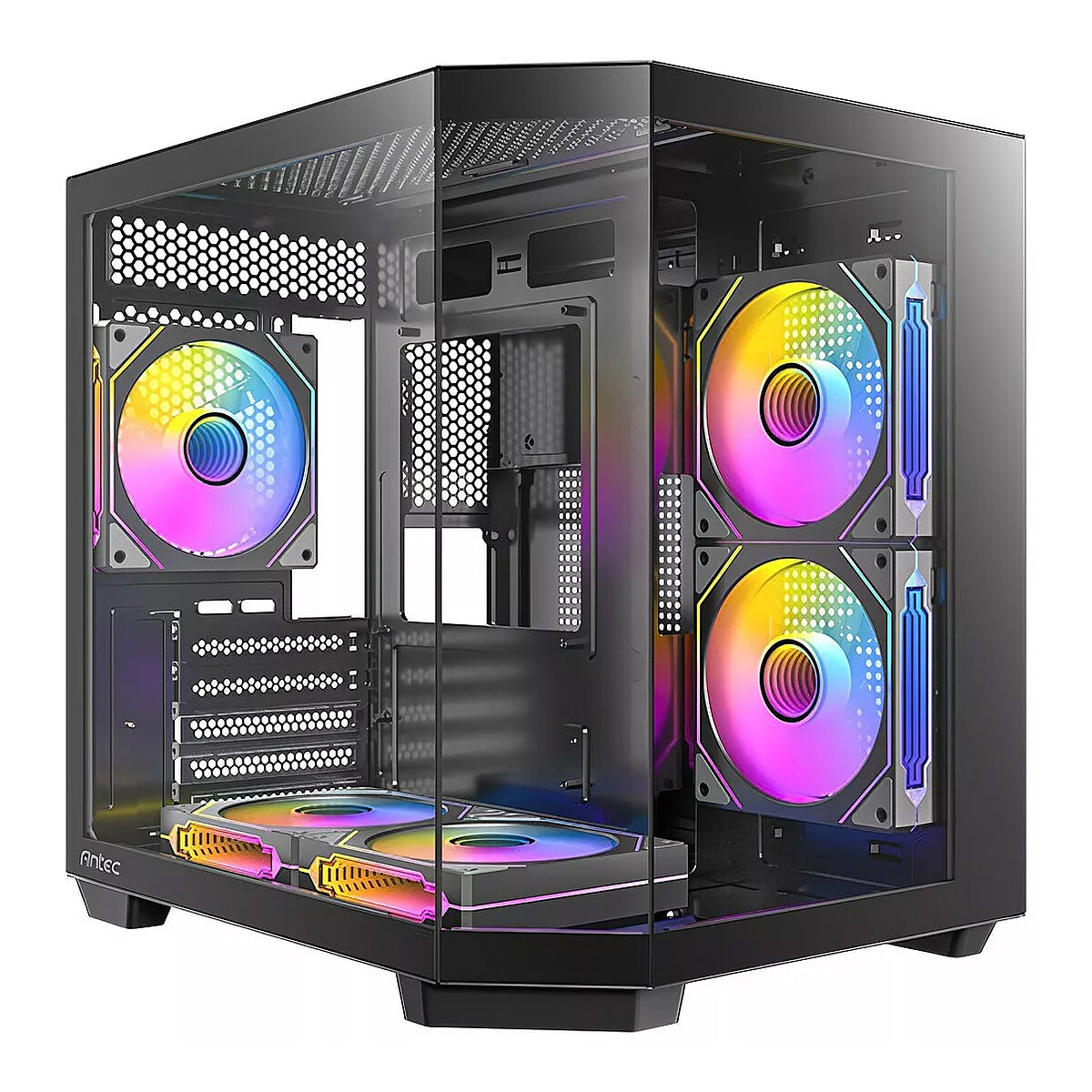 Boîtier PC Antec CX M2 ARGB Compact MicroATX avec 5 ventilateurs - vue 2