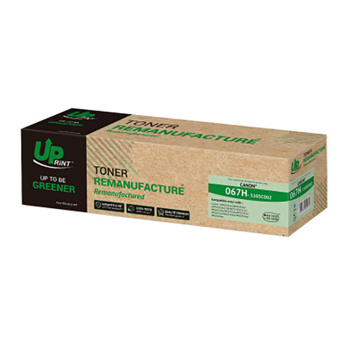 Toner Uprint compatible Canon 067H cyan Remplace 5105C0025101C002 Neuf - vue 2
