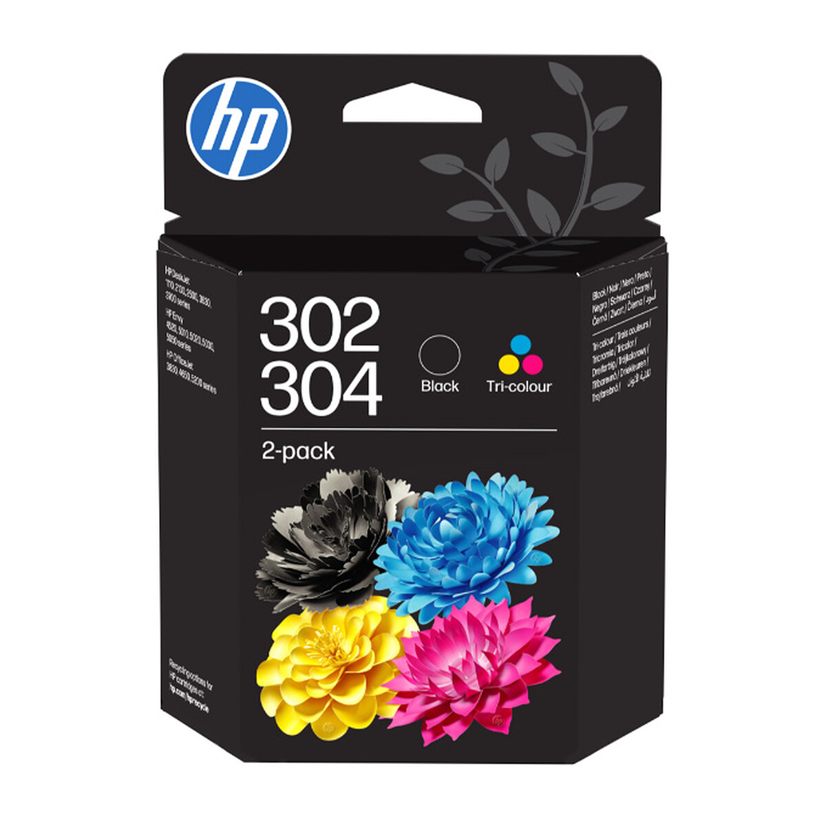 HP 302304 Combo Pack Pack de 2 pigmenté couleur cyan jaune original cartouche d'encre - vue 3