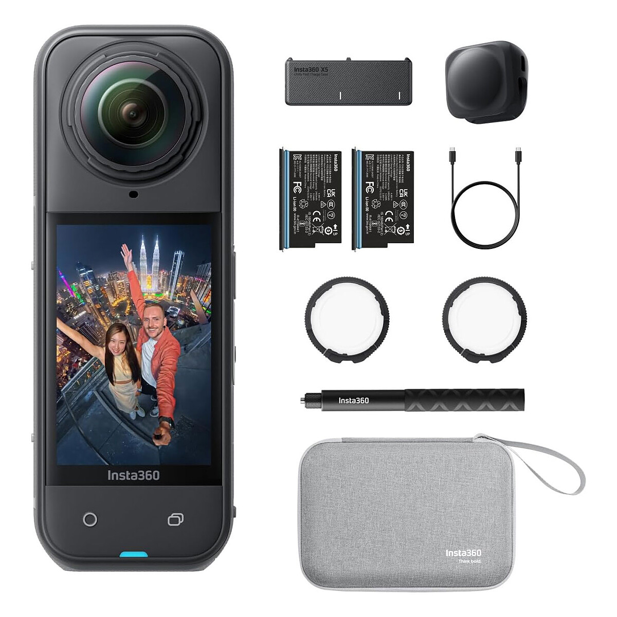 Insta360 Caméra X5 Essential Bundle + Kit Accessoires + Carte 64Go - Image 8