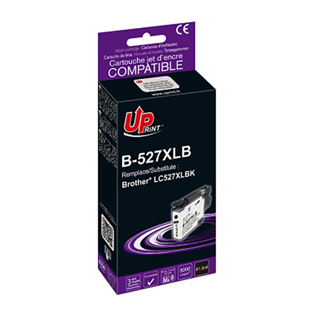 UPrint cartouche compatible Brother LC527XLBK