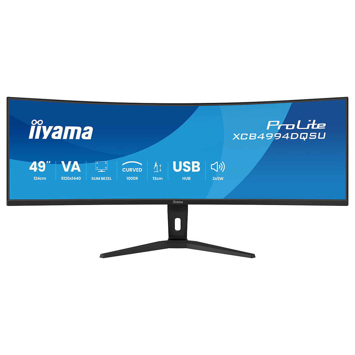 Ecran PC iiyama ProLite XCB4994DQSU B1 49 5120 x 1440 Dual QHD LCD - vue 10