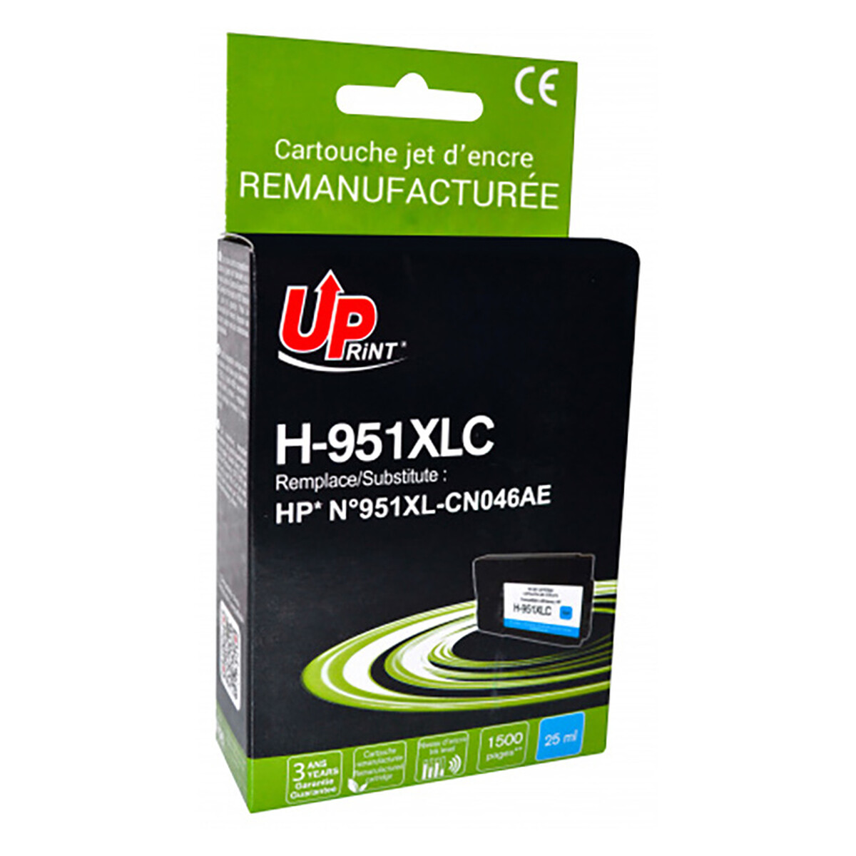 Cartouche H 951XL C compatible HP 951XL Cyan - vue 2
